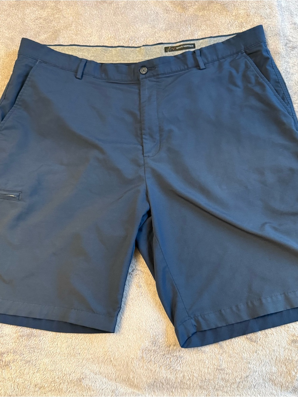 Greg Norman Collection Navy Performance Hybrid Shorts, 42